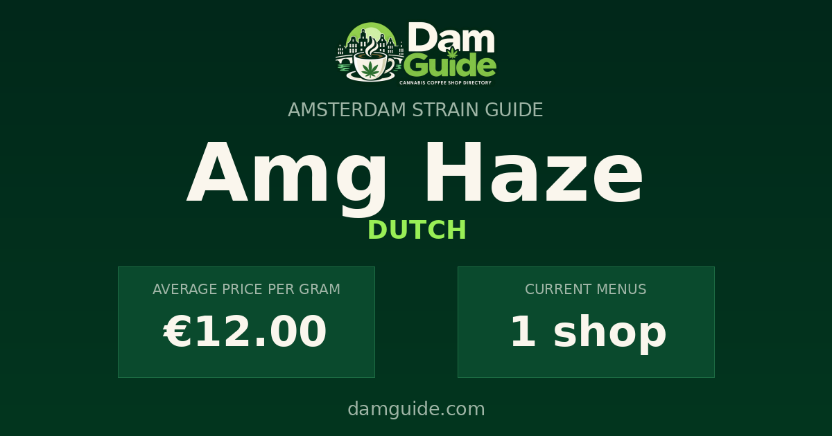 Amg Haze: average price and number of shops