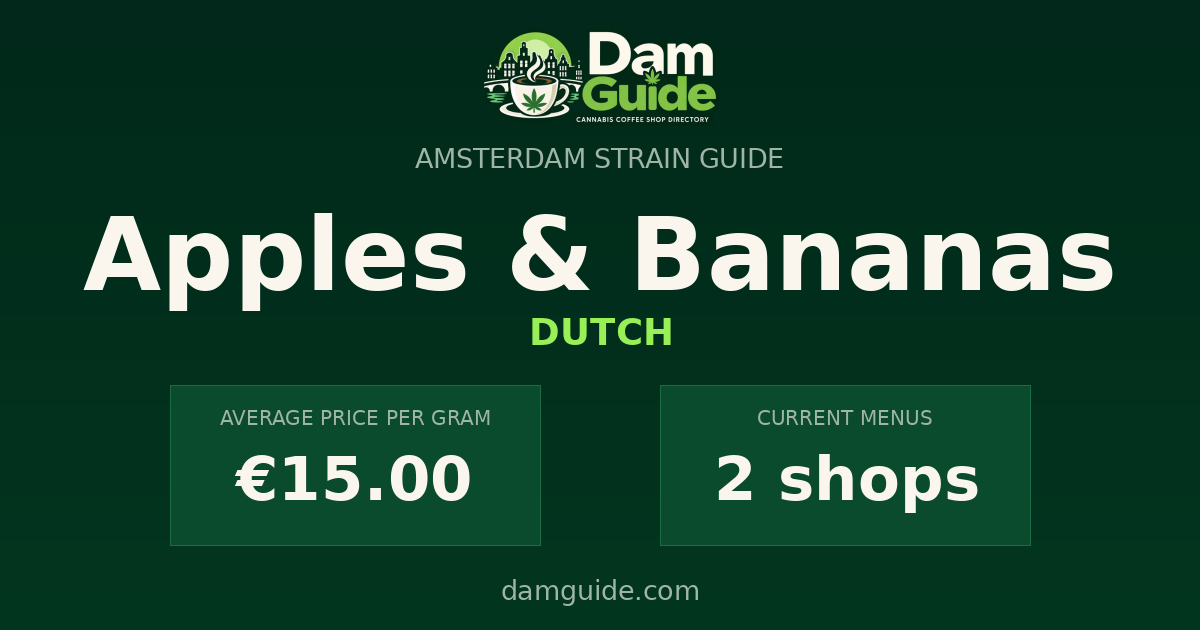 Apples & Bananas: average price and number of shops