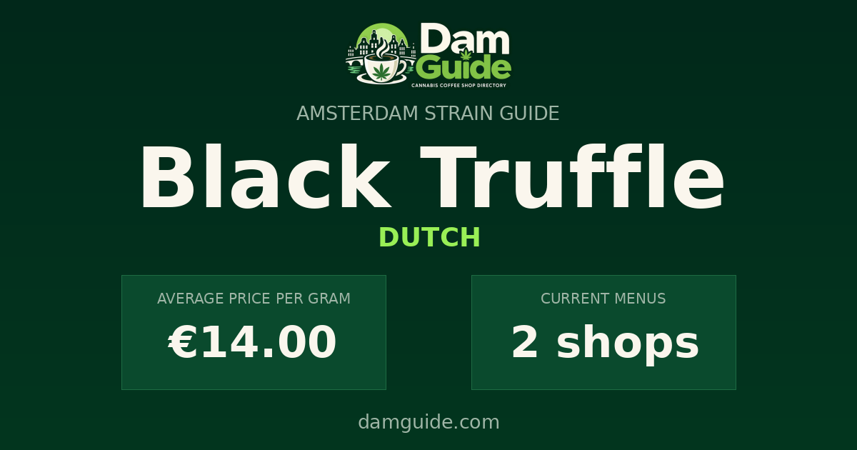 Black Truffle: average price and number of shops