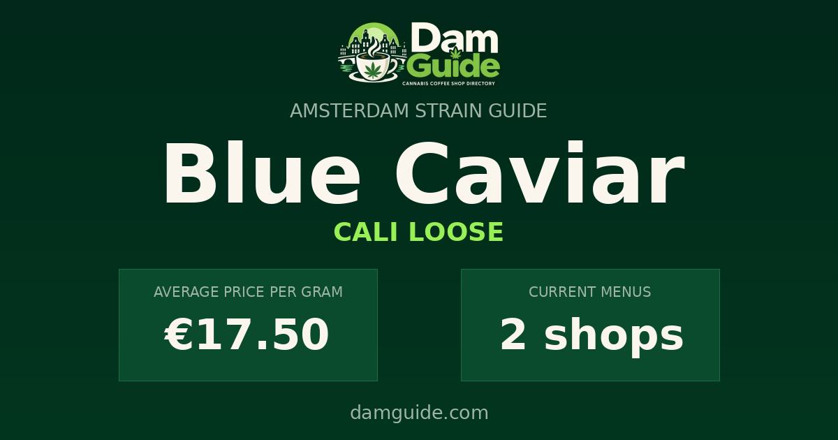 Blue Caviar: average price and number of shops