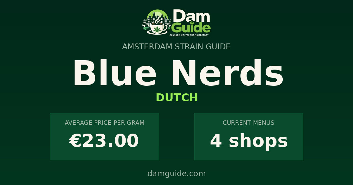 Blue Nerds: average price and number of shops