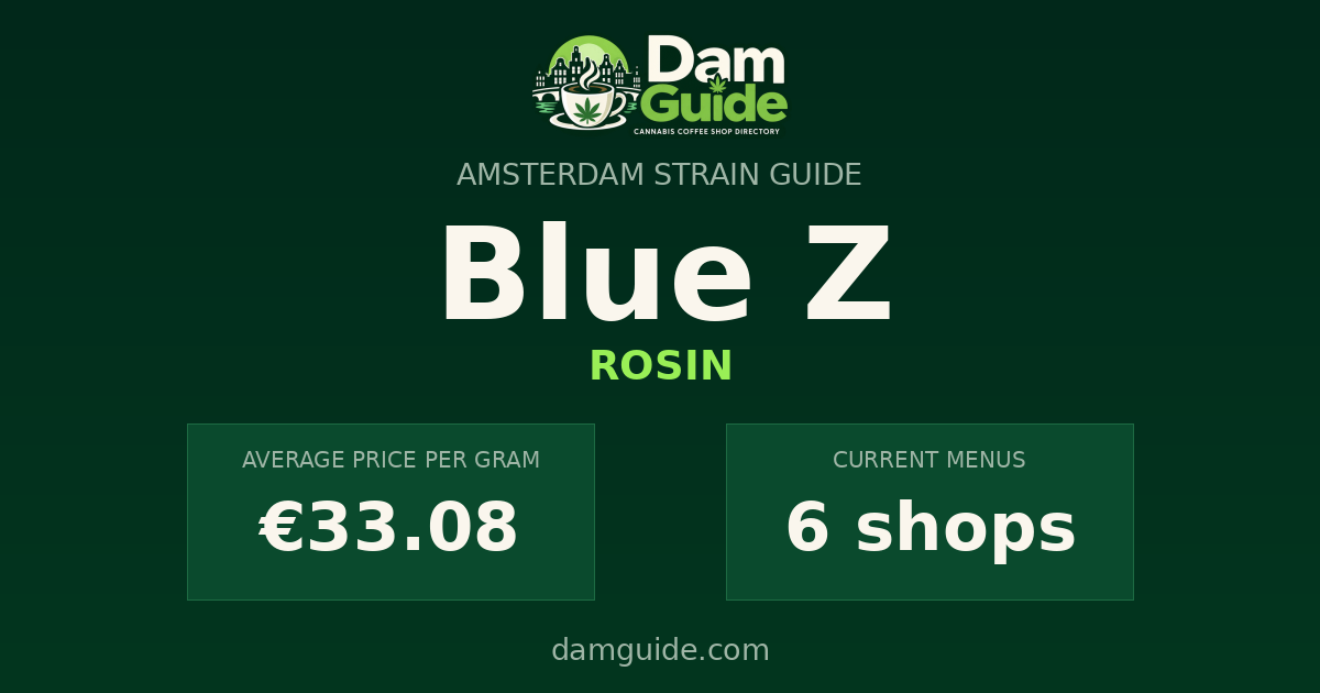Blue Z: average price and number of shops