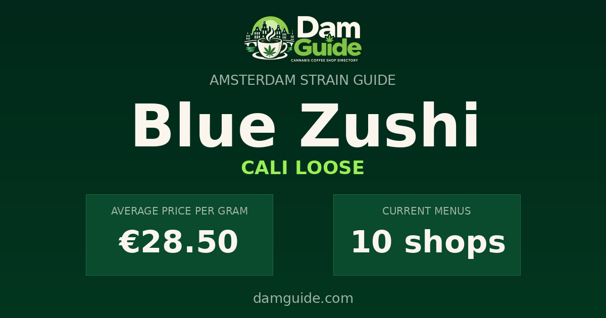 Blue Zushi: average price and number of shops