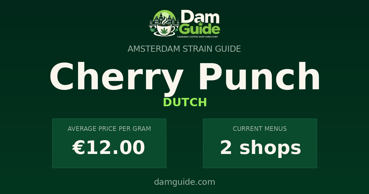 Cherry Punch: average price and number of shops
