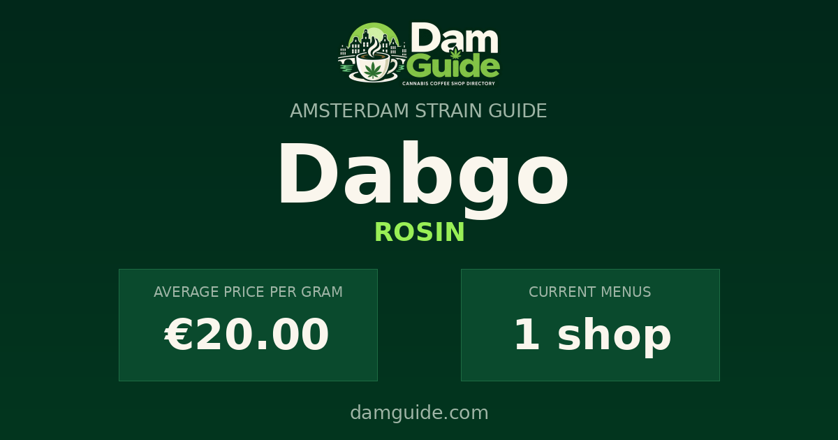 Dabgo: average price and number of shops