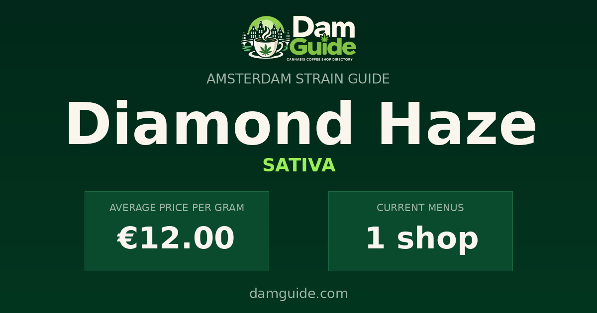 Diamond Haze: average price and number of shops