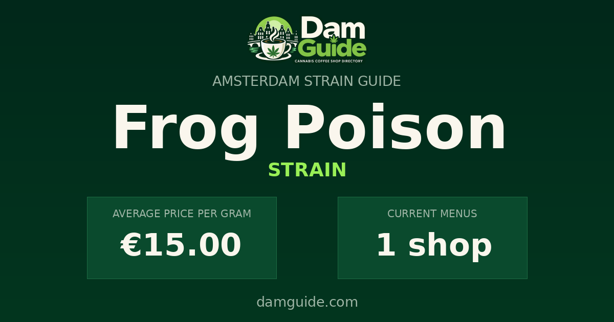 Frog Poison: average price and number of shops