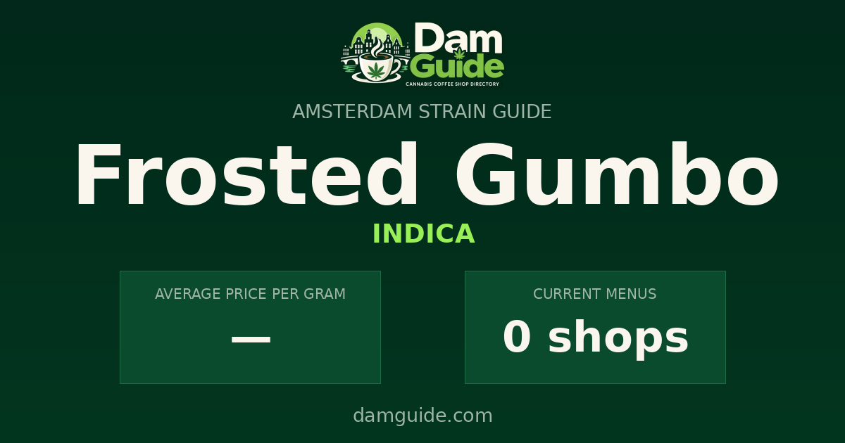 Frosted Gumbo: average price and number of shops