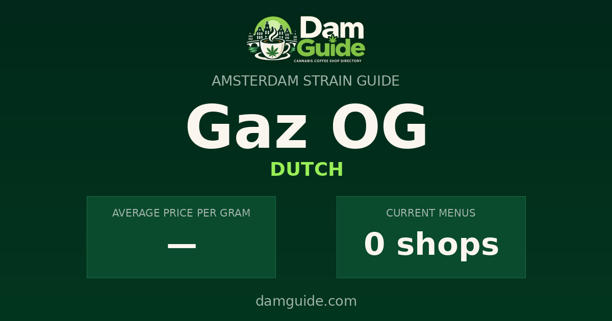 Gaz OG: average price and number of shops