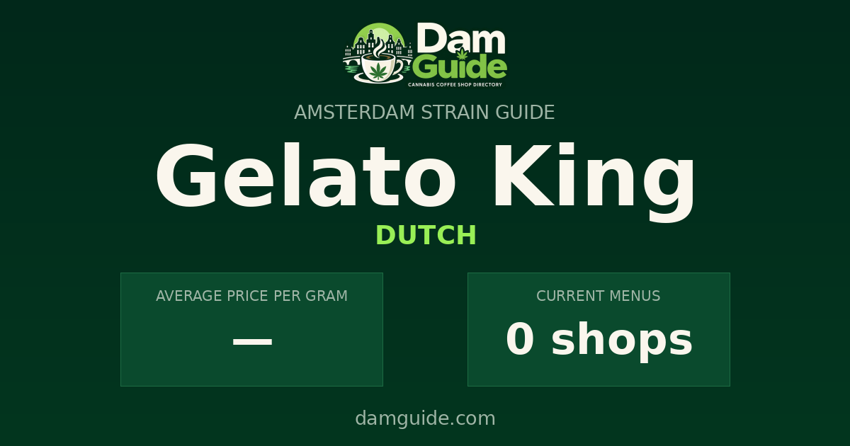 Gelato King: average price and number of shops