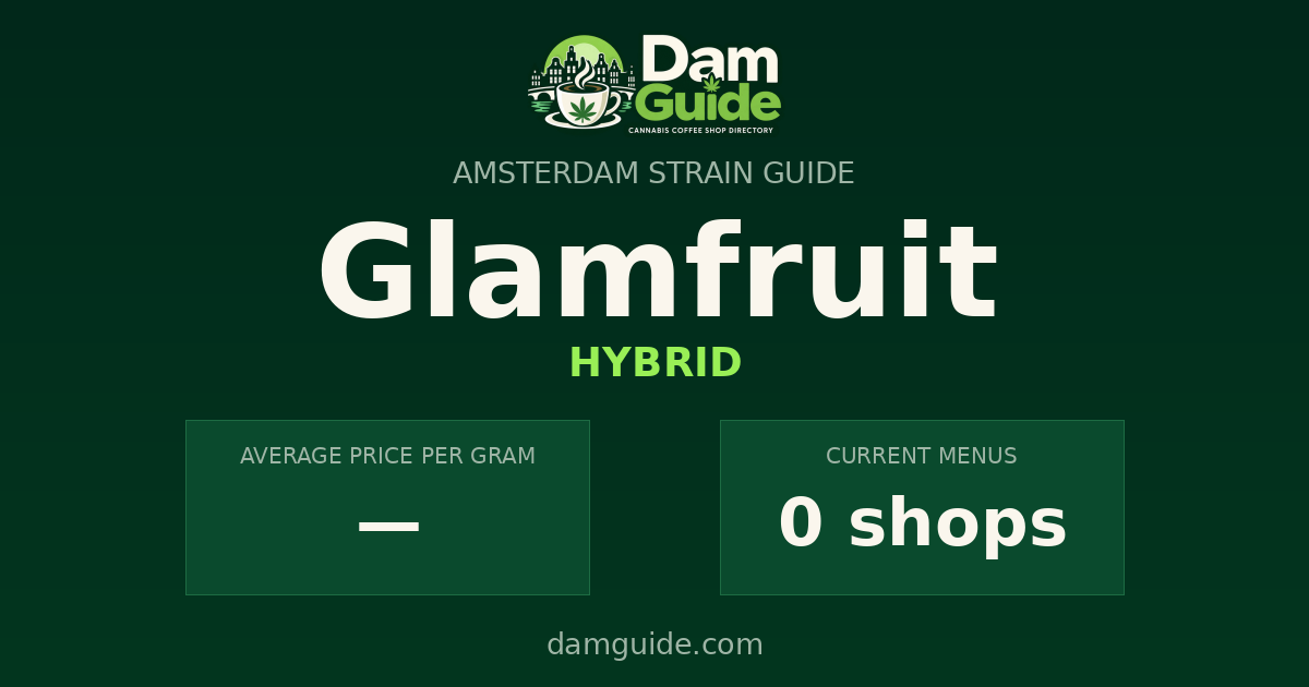 Glamfruit: average price and number of shops