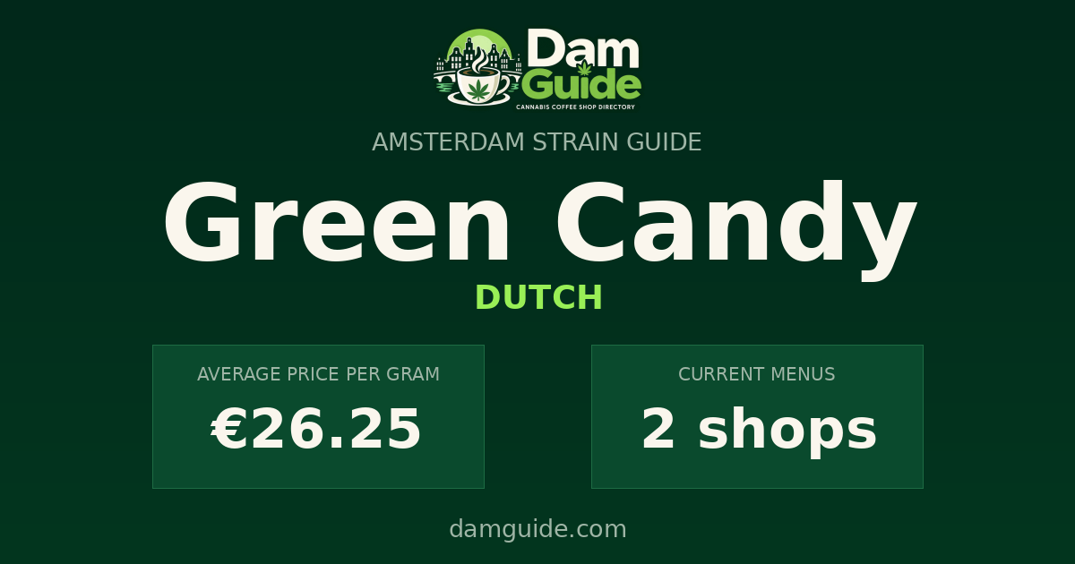 Green Candy: average price and number of shops