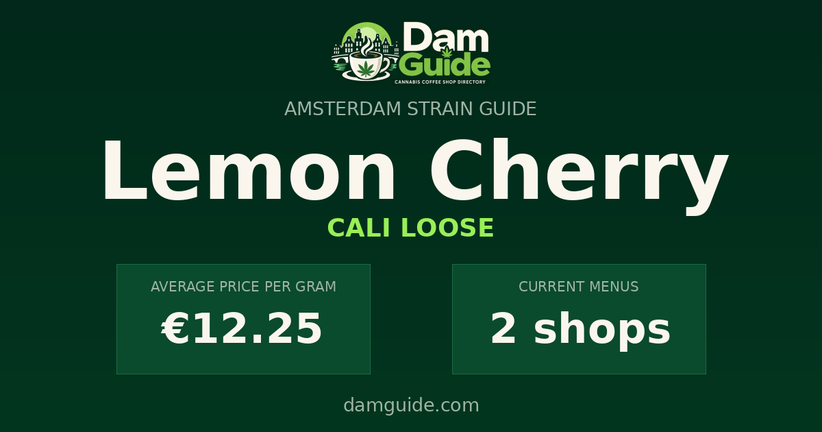 Lemon Cherry: average price and number of shops