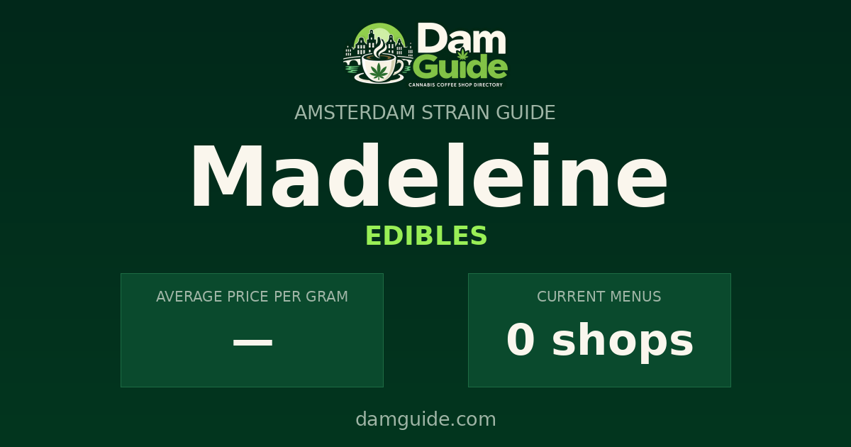 Madeleine: average price and number of shops