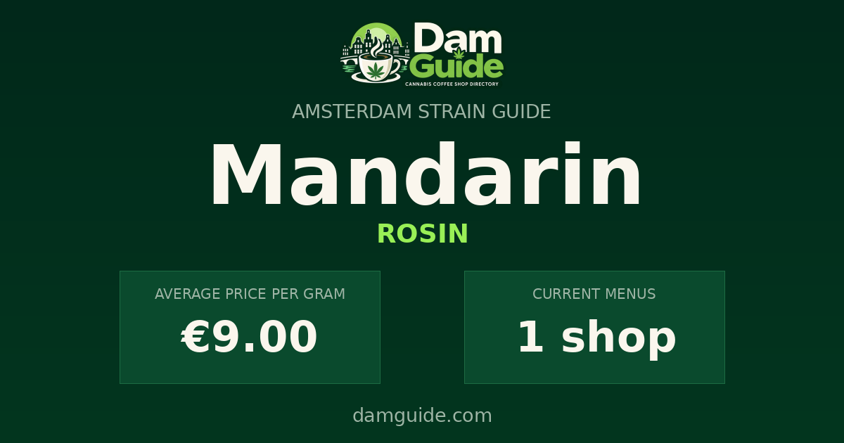 Mandarin: average price and number of shops