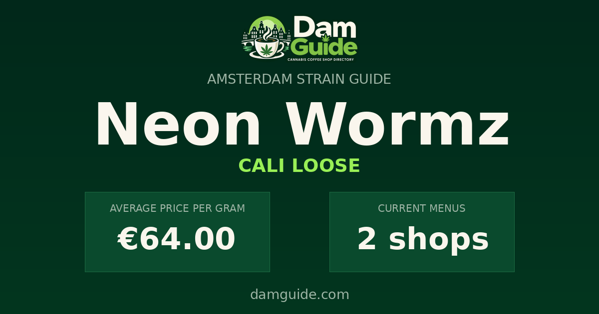 Neon Wormz: average price and number of shops