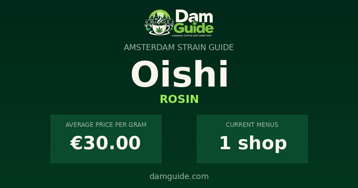 Oishi: average price and number of shops