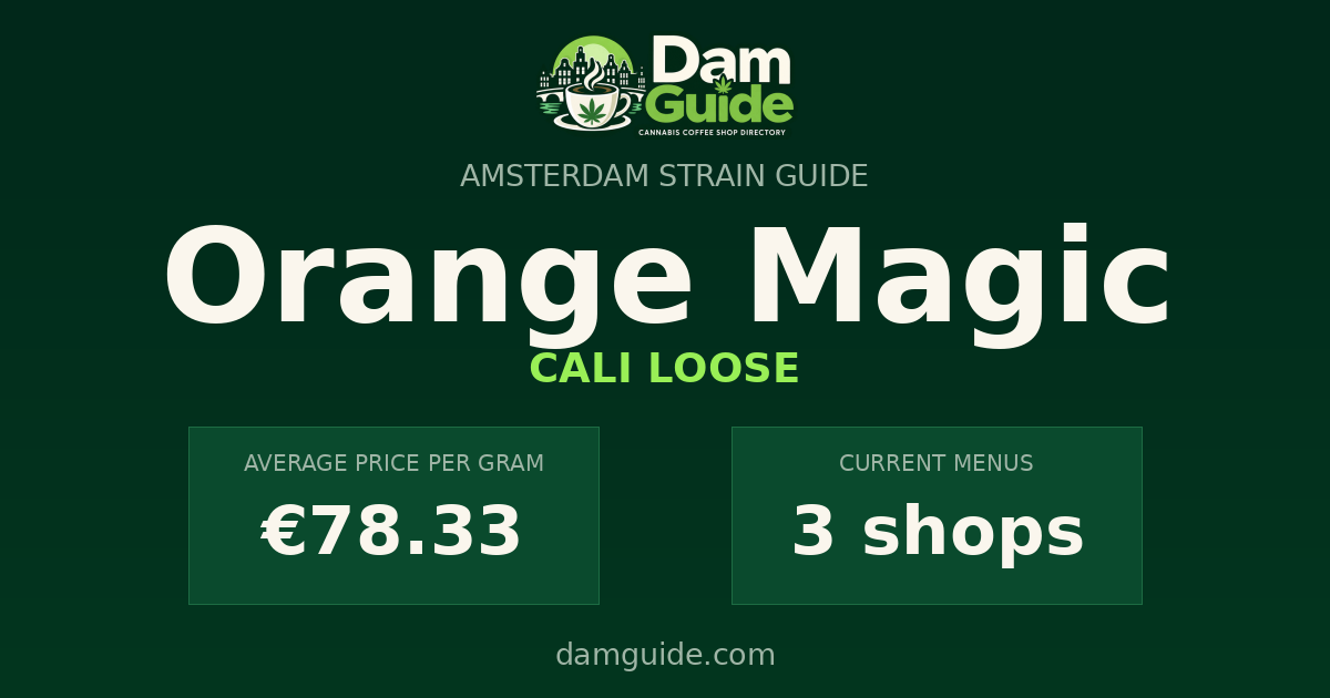 Orange Magic: average price and number of shops