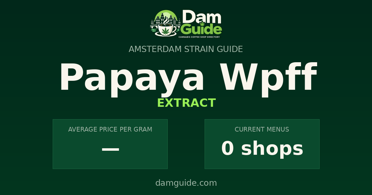Papaya Wpff: average price and number of shops