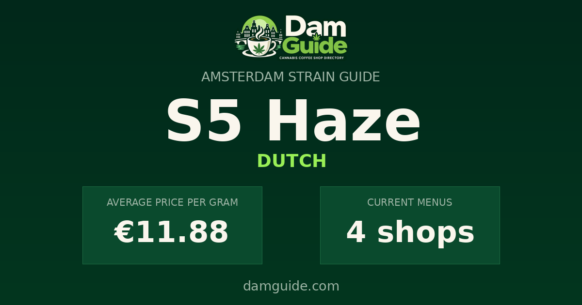 S5 Haze: average price and number of shops