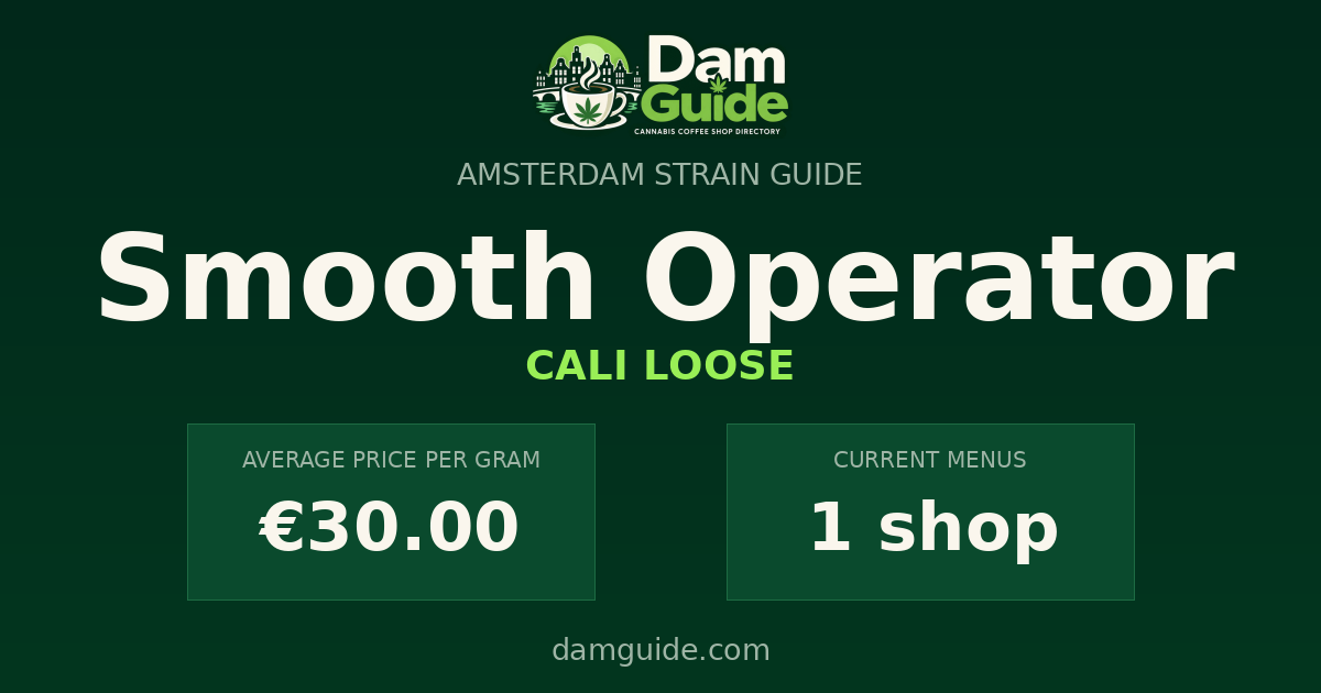 Smooth Operator: average price and number of shops