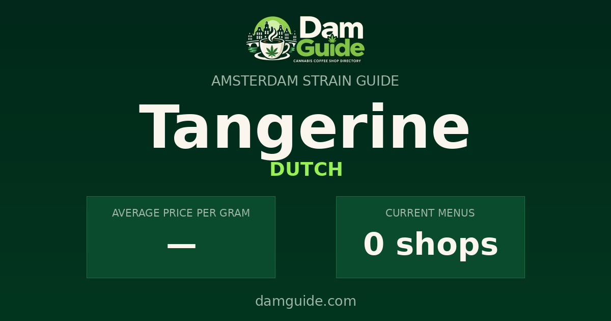 Tangerine: average price and number of shops