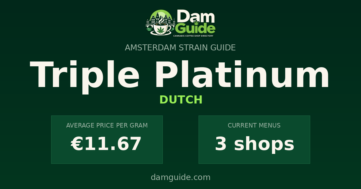 Triple Platinum: average price and number of shops