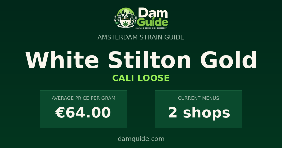 White Stilton Gold: average price and number of shops
