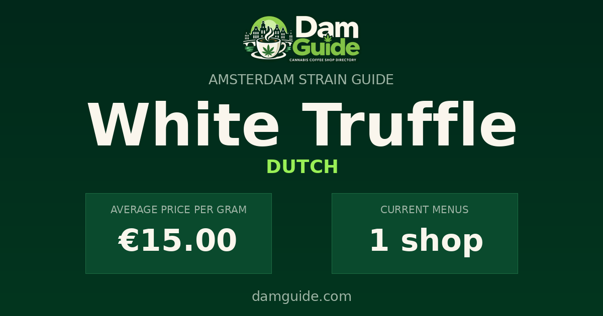 White Truffle: average price and number of shops