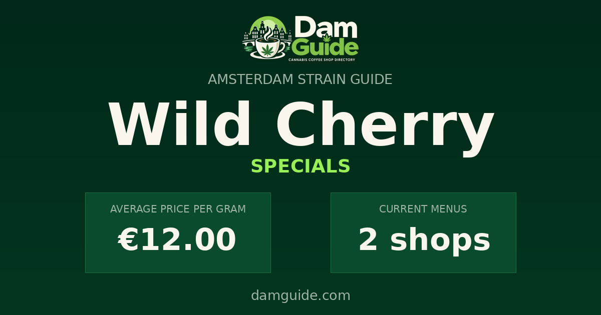 Wild Cherry: average price and number of shops